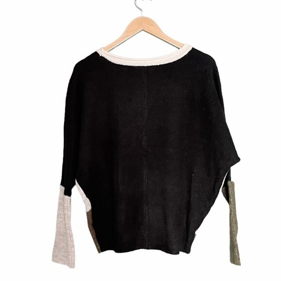 NWT Halston Colorblock Dolman Long Sleeve Cozy Pullover Sweater Women’s Size XS - Picture 3 of 9